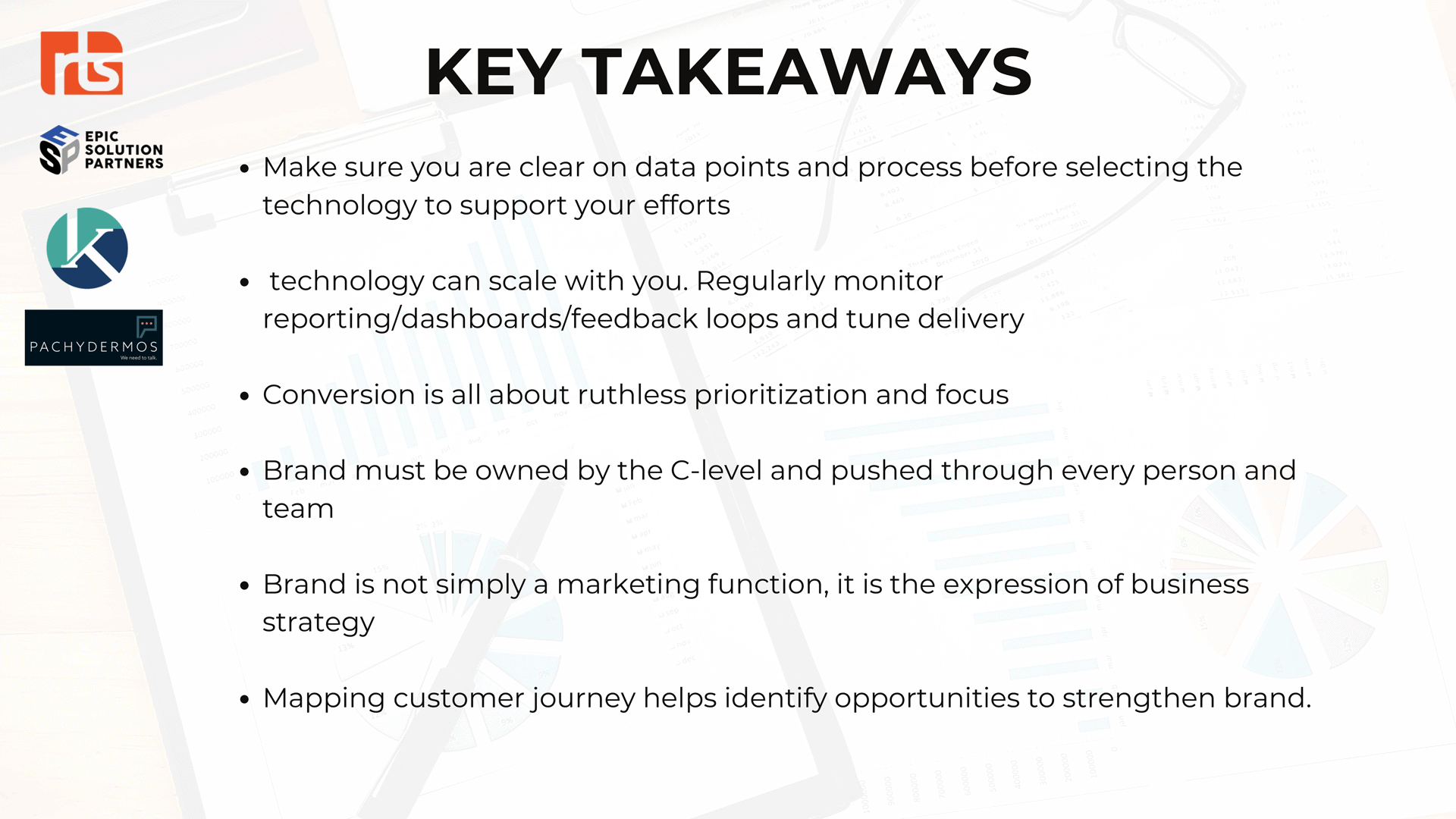 Key Takeaways - 2025 Growth Blueprint: Growing your business through leadership, brand, and technology